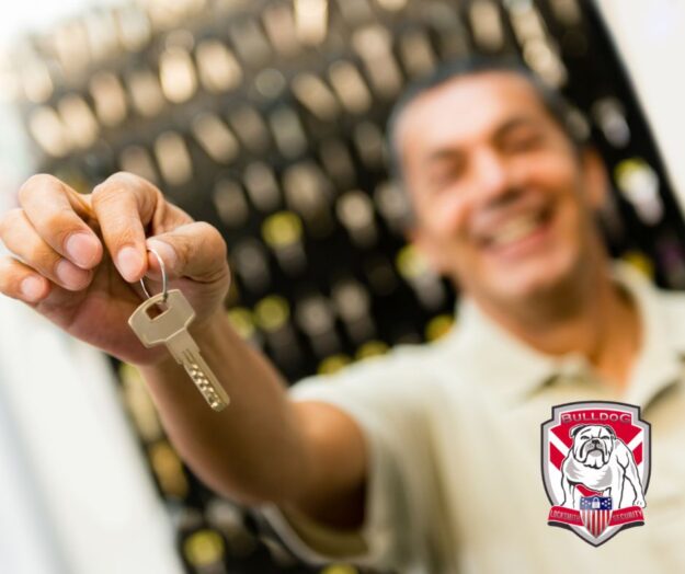 A Bulldog Locksmith professional providing reliable emergency locksmith services